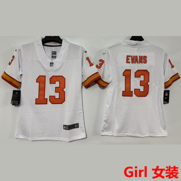 EVANS #13 Tampa Bay Buccaneers Girl NFL Jersey 海盗队