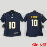 HERBERT #10 Los Angeles Chargers Girl NFL Jersey 闪电