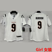BURROW #9 Cincinnati Bengals Girl NFL Jersey 猛虎
