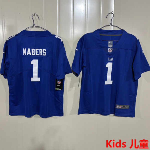 NABERS #1 New York Giants Kids NFL Jersey 巨人