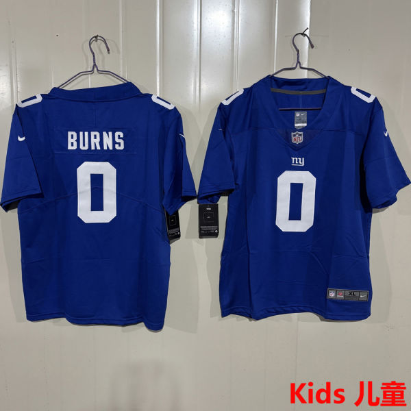 BURNS #0 New York Giants Kids NFL Jersey 巨人