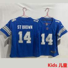 ST BROWN #14 Detroit Lions Kids NFL Jersey 雄狮