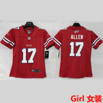 ALLEN #17 Buffalo Bills Girl NFL Jersey 布法罗比尔