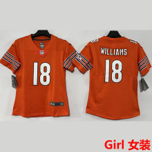 WILLIAMS #18 Chicago Bears Girl NFL Jersey 熊队