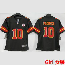 PACHECO #10 Kansas City Chiefs Girl NFL Jersey 酋长