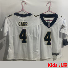 CARR #4 New Orleans Saints Kids NFL Jersey 圣徒