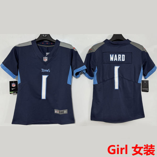 WARD #1 Tennessee Titans Girl NFL Jersey 泰坦