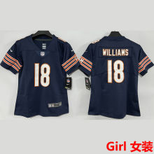 WILLIAMS #18 Chicago Bears Girl NFL Jersey 熊队