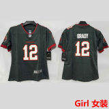 BRADY #12 Tampa Bay Buccaneers Girl NFL Jersey 海盗队