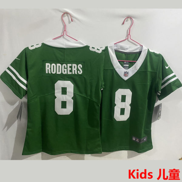 RODGERS #8 New York Jets Kids NFL Jersey 喷气机