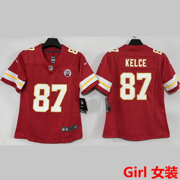 KELCE #87 Kansas City Chiefs Girl NFL Jersey 酋长