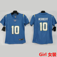 HERBERT #10 Los Angeles Chargers Girl NFL Jersey 闪电