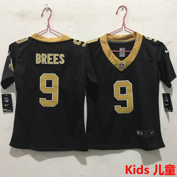 BREES #9 New Orleans Saints Kids NFL Jersey 圣徒