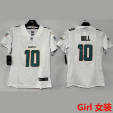 HILL #10 Miami Dolphins Girl NFL Jersey 海豚
