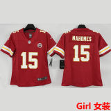 MAHOMES #15 Kansas City Chiefs Girl NFL Jersey 酋长