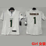 TAGOVAILOA #1 Miami Dolphins Girl NFL Jersey 海豚