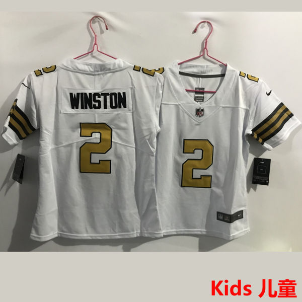WINSTON #2 New Orleans Saints Kids NFL Jersey 圣徒
