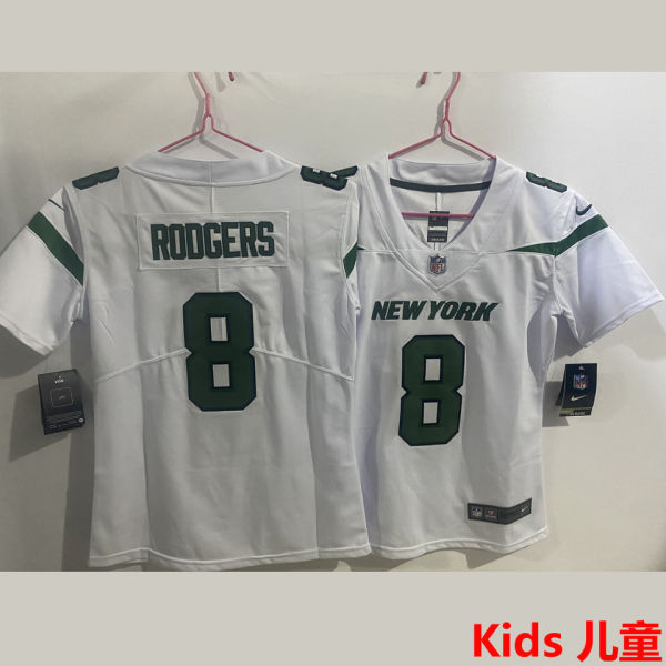 RODGERS #8 New York Jets Kids NFL Jersey 喷气机