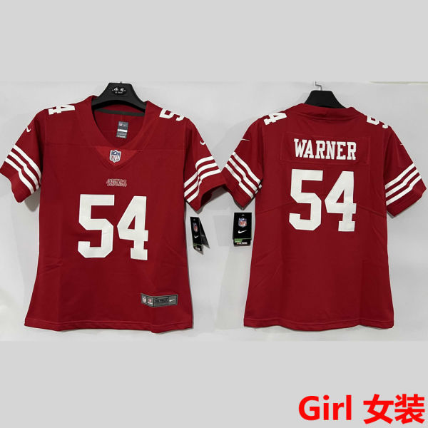 WARNER #54 San Francisco 49ers Girl NFL Jersey 49人