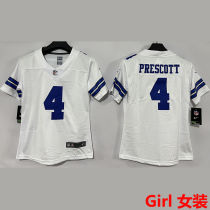 PRESCOTT #4 Dallas Cowboys Girl NFL Jersey 牛仔