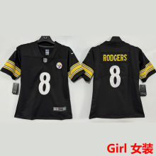 RODGERS #8 Pittsburgh Steelers Girl NFL Jersey 钢人