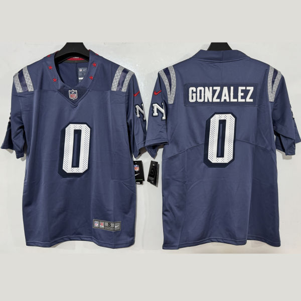 GONZALEZ #0 Men's New England Patriots NFL Jersey 爱国者