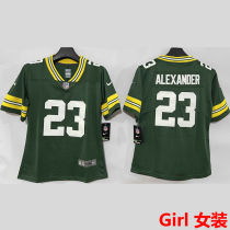 ALEXANDER #23 Green Bay Packers Girl NFL Jersey 包装工