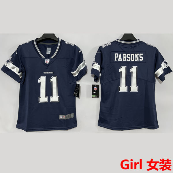 PARSONS #11 Dallas Cowboys Girl NFL Jersey 牛仔