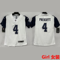 PRESCOTT #4 Dallas Cowboys Girl NFL Jersey 牛仔