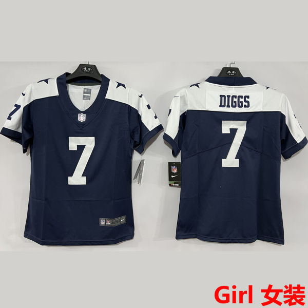 DIGGS #7 Dallas Cowboys Girl NFL Jersey 牛仔