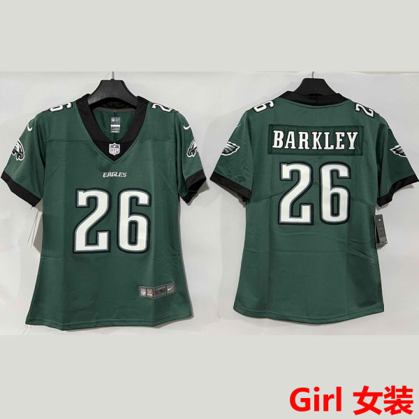 BARKLEY #26 Philadelphia Eagles Girl NFL Jersey 老鹰