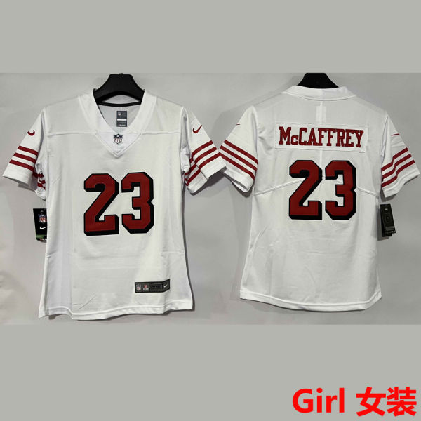 McCAFFREY #23 San Francisco 49ers Girl NFL Jersey 49人
