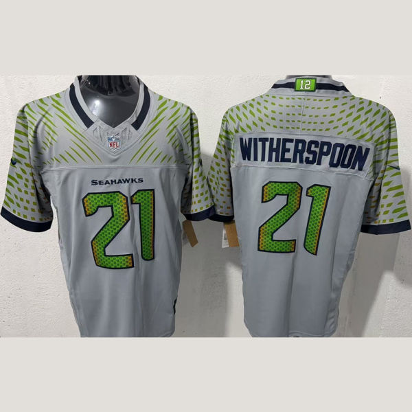 WITHERSPOON #21 Men's Seattle Seahawks NFL Jersey 海鹰