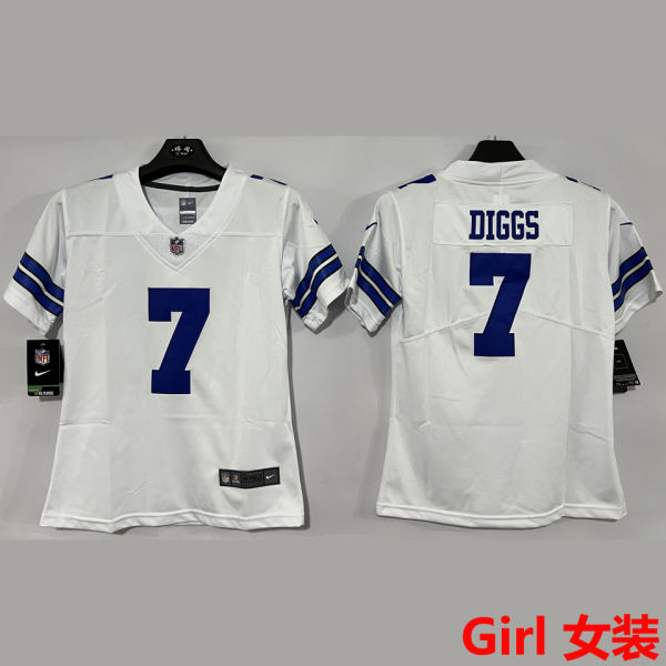 DIGGS #7 Dallas Cowboys Girl NFL Jersey 牛仔