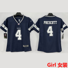 PRESCOTT #4 Dallas Cowboys Girl NFL Jersey 牛仔