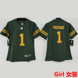 PARSONS #1 Green Bay Packers Girl NFL Jersey 包装工