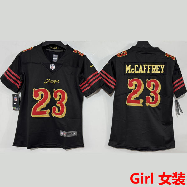 McCAFFREY #23 San Francisco 49ers Girl NFL Jersey 49人