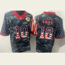 LOVE #10 Men's Green Bay Packers NFL Jersey 包装工