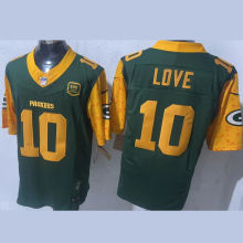 LOVE #10 Men's Green Bay Packers NFL Jersey 包装工