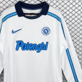 1998/1999 Napoli Away White Retro Long Sleeve Soccer Jersey