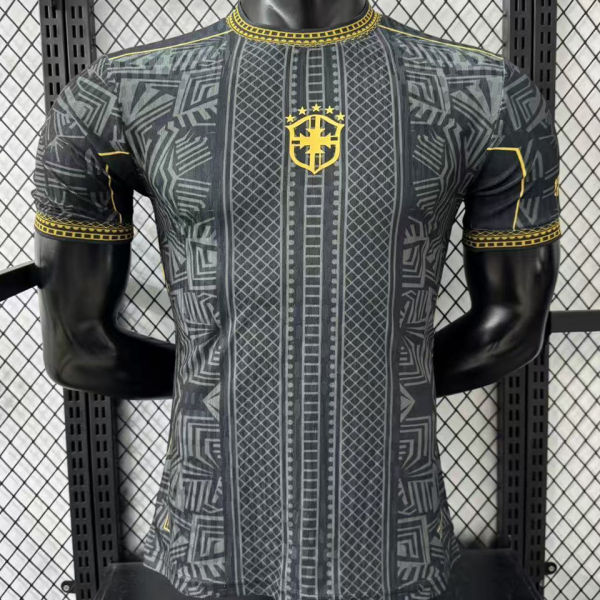 2026 Brazil Special Edition Black Player Version Soccer Jersey