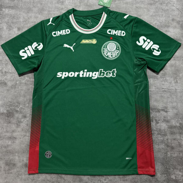 2026/27 Palmeiras 1:1 Quality Home Green Fans Soccer Jersey  (All Sponsor 全广告)