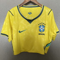 2026/27 Brazil Home Yellow Women Yoga Vest Jersey 女