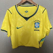 2026/27 Brazil Home Yellow Women Yoga Vest Jersey 女