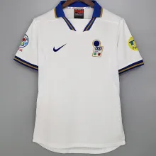 1996-1997 Italy Away White Retro Soccer Jersey