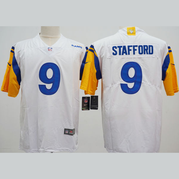 STAFFORD #9 Men's Los Angeles Rams NFL Jersey 公羊