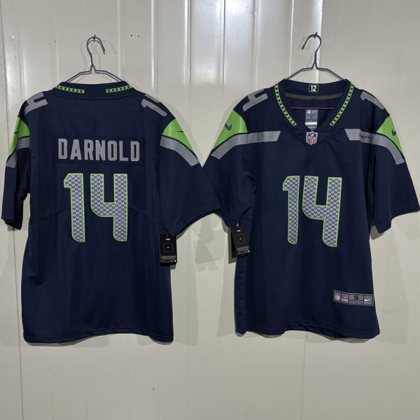 DARNOLD #14 Men's Seattle Seahawks NFL Jersey 海鹰
