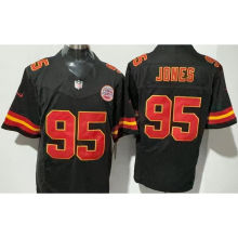 JONES #95 Men's Kansas City Chiefs NFL Jersey 酋长  (3代）