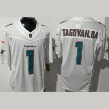 TAGOVAILOA #1 Men's Miami Dolphins NFL Jersey 海豚 (3代）