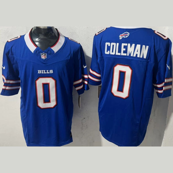 COLEMAN #0 Men's Buffalo Bills NFL Jersey 布法罗比尔  (3代）